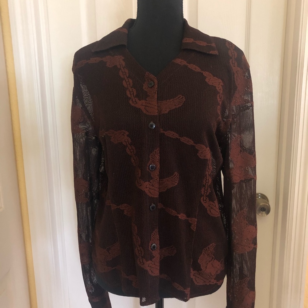 Harley Davidson Lace Emblem Blouse